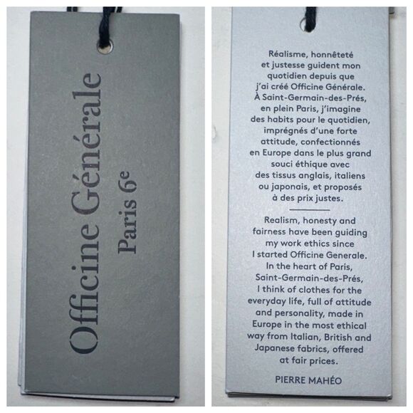 NWT Officine Générale Tencel Shorts Size 50 (Fits 32) Drawstring - Picture 6 of 14